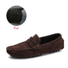High Quality Spring Autumn Genuine Leather Shoes Men Warm Flats Driving Shoes