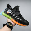 Sneakers Breathable Black Men Shoes Trendy Lace-Up