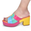 Italian Lady Shoes Multicolor Design