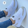 Women Wedges Sneakers Lace-Up Breathable Sports Shoes Casual Platform Female Footwear Ladies Vulcanized Shoes Zapatillas